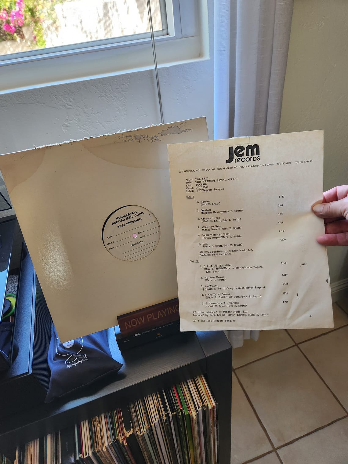 Now Playing for #FallFriday: The Fall - This Nation's Saving Grace (Test Pressing)